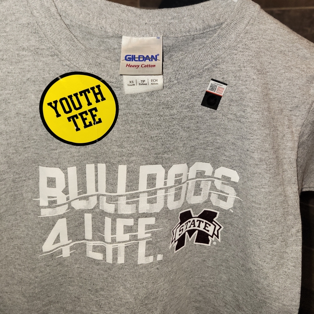 Gildan Gray Bulldogs 4 Life Youth Tee
